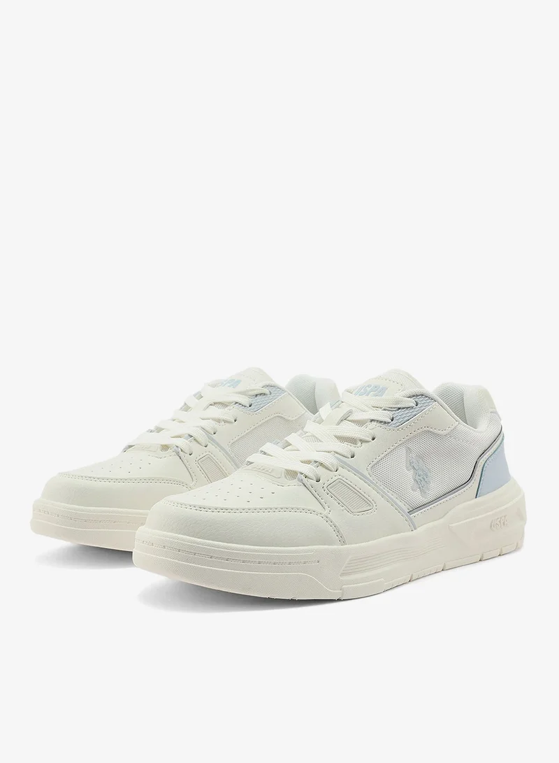 U.S. Polo Assn. beige Women's Casual Sneakers - Beige Fashionable Low-Top Design for Women | Best Price UAE